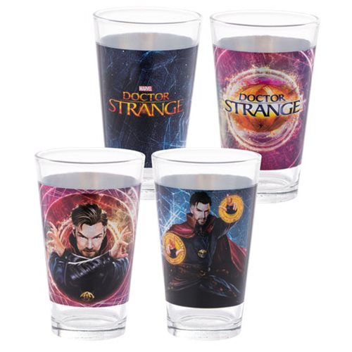 Marvel Doctor Strange 16 oz. Laser Decal Glass 2-Pack